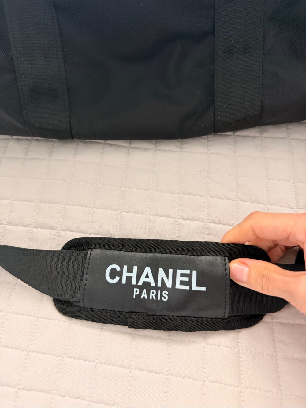 Chanel Black Canvas Shoulder Bag - Picture 6 of 10